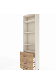 Arges Dolap 4 Raflı 3 Çekmeceli 60x30x221 Aytaşı-Çam