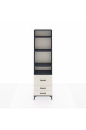 Arges Dolap 4 Raflı 3 Çekmeceli 60x30x221 Antrasit-Aytaşı