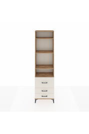 Arges Dolap 4 Raflı 3 Çekmeceli 60x30x221 Çam-Aytaşı