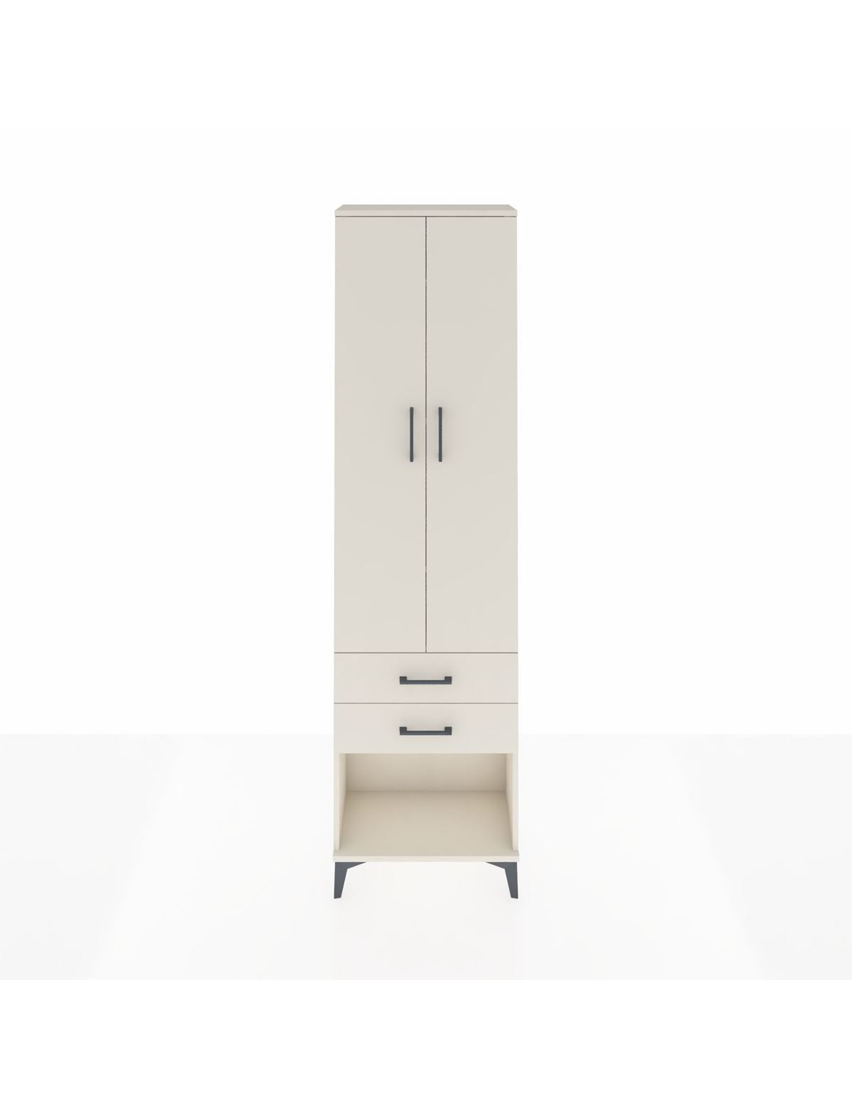 Arges Dolap 4 Raflı 2 Çekmeceli 2 Kapaklı 60x30x221 Aytaşı-Aytaşı