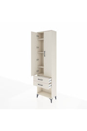 Arges Dolap 4 Raflı 2 Çekmeceli 2 Kapaklı 60x30x221 Aytaşı-Aytaşı