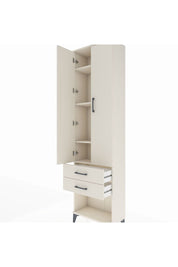 Arges Dolap 4 Raflı 2 Çekmeceli 2 Kapaklı 60x30x221 Aytaşı-Aytaşı