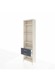 Arges Dolap 4 Raflı 2 Çekmeceli 60x30x221 Aytaşı-Antrasit