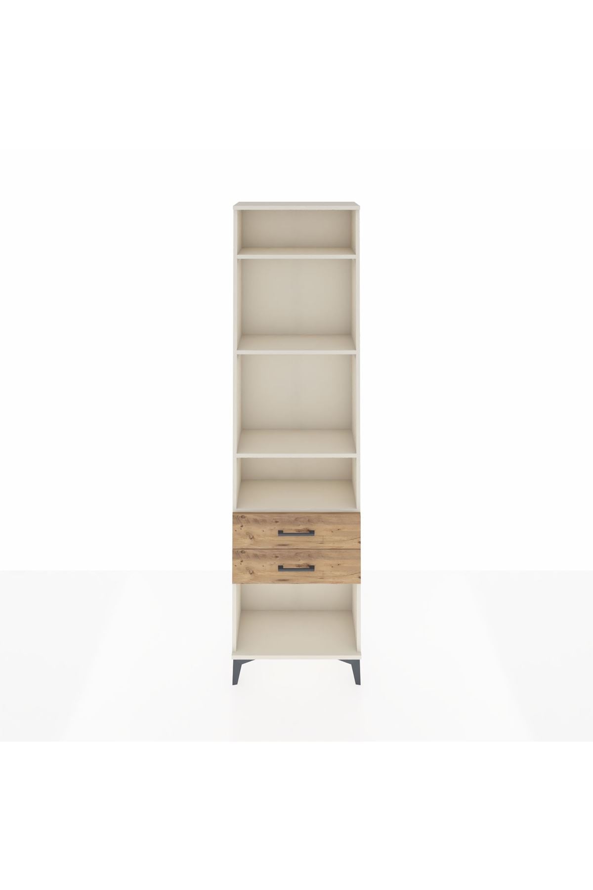 Arges Dolap 4 Raflı 2 Çekmeceli 60x30x221 Aytaşı-Çam