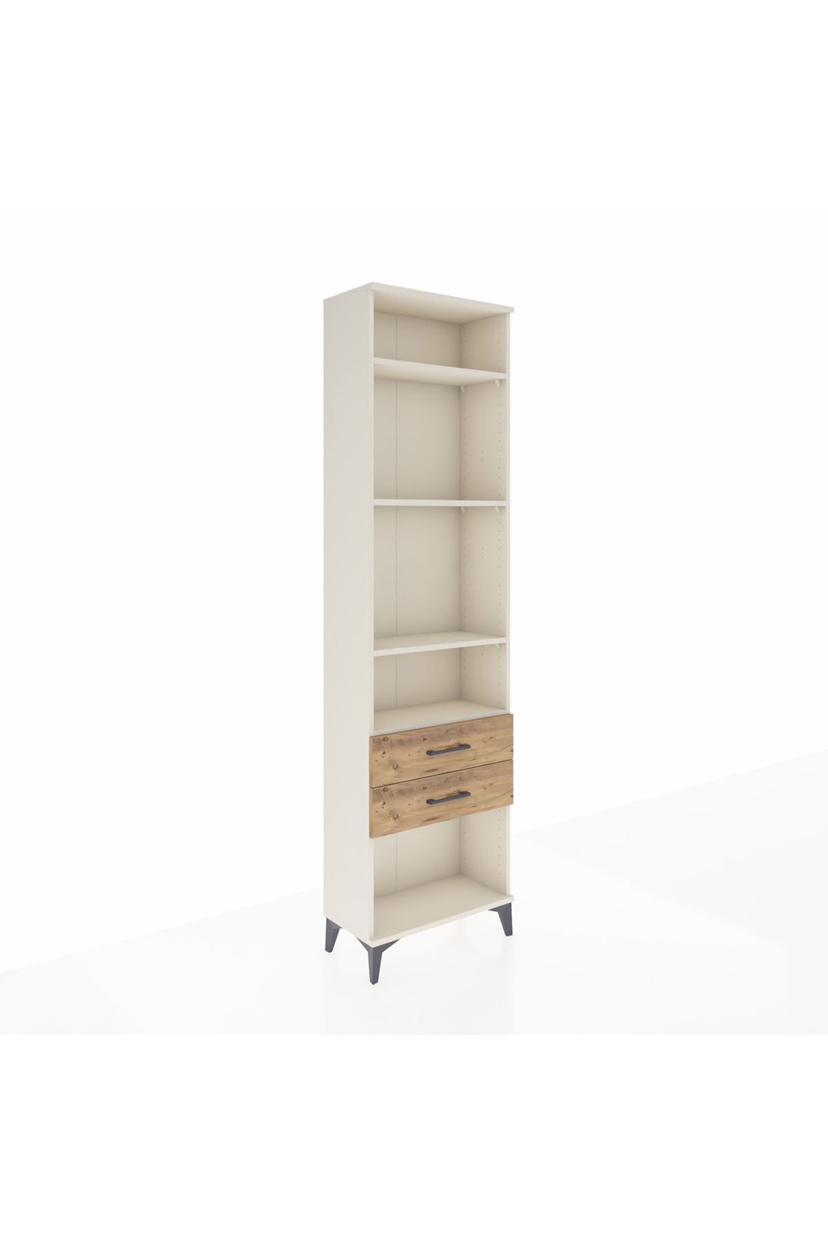 Arges Dolap 4 Raflı 2 Çekmeceli 60x30x221 Aytaşı-Çam