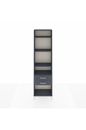 Arges Dolap 4 Raflı 2 Çekmeceli 60x30x221 Antrasit-Antrasit