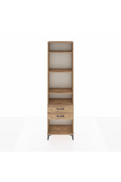 Arges Dolap 4 Raflı 2 Çekmeceli 60x30x221 Çam-Çam