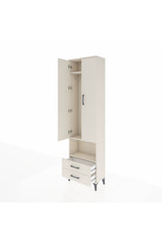 Arges Dolap 3 Raflı 2 Çekmeceli Tek Askılı 60x30x221 Aytaşı-Aytaşı