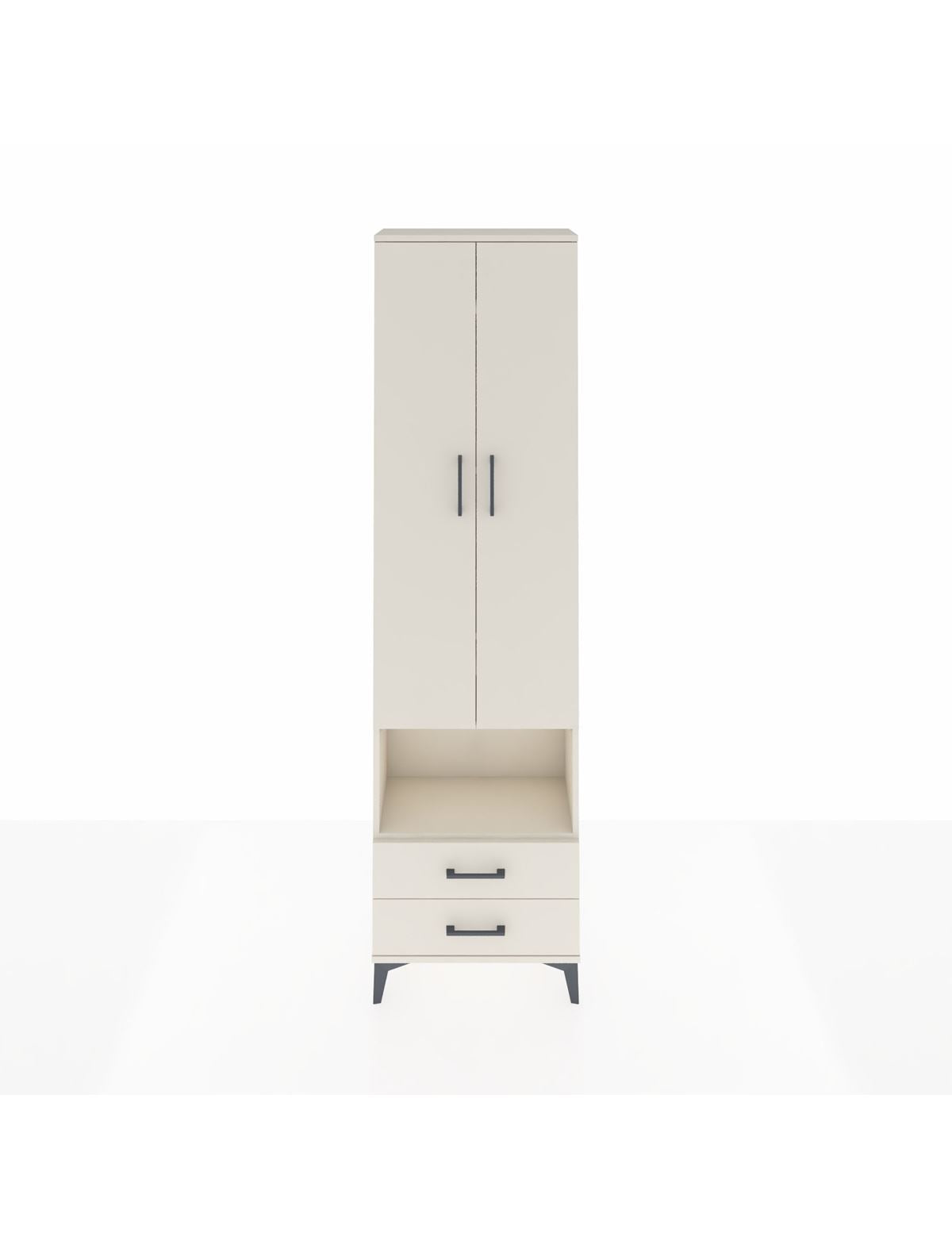 Arges Dolap 5 Raflı 2 Çekmeceli 2 Kapaklı 60x30x221 Aytaşı-Aytaşı