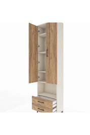 Arges Dolap 5 Raflı 2 Çekmeceli 2 Kapaklı 60x30x221 Aytaşı-Çam