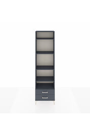 Arges Dolap 5 Raflı 2 Çekmeceli 60x30x221 Antrasit-Antrasit