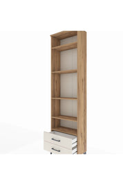 Arges Dolap 5 Raflı 2 Çekmeceli 60x30x221 Çam-Aytaşı