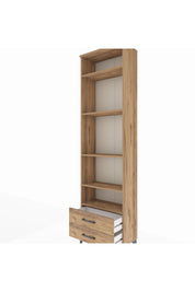 Arges Dolap 5 Raflı 2 Çekmeceli 60x30x221 Çam-Çam