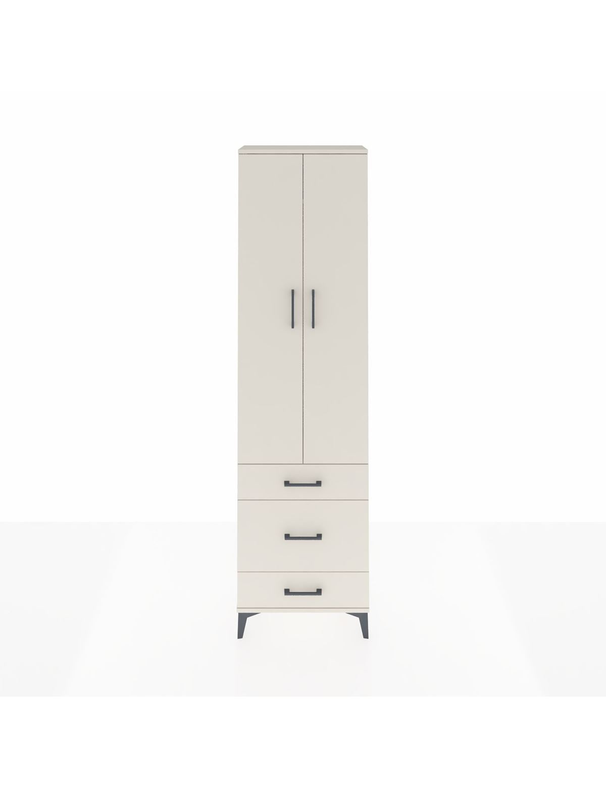 Arges Dolap 2 Raflı 3 Çekmeceli Tek Askılı 60x30x221 Aytaşı-Aytaşı