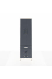 Arges Dolap 2 Raflı 3 Çekmeceli Tek Askılı 60x30x221 Aytaşı-Antrasit