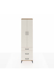 Arges Dolap 2 Raflı 3 Çekmeceli Tek Askılı 60x30x221 Çam-Aytaşı