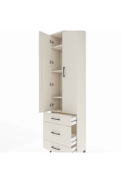 Arges Dolap 4 Raflı 3 Çekmeceli 2 Kapaklı 60x30x221 Aytaşı-Aytaşı