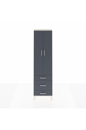 Arges Dolap 4 Raflı 3 Çekmeceli 2 Kapaklı 60x30x221 Aytaşı-Antrasit