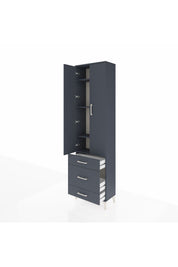 Arges Dolap 4 Raflı 3 Çekmeceli 2 Kapaklı 60x30x221 - S29M047V5A