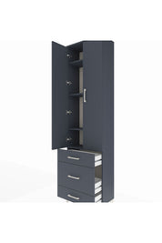Arges Dolap 4 Raflı 3 Çekmeceli 2 Kapaklı 60x30x221 - S29M047V5A