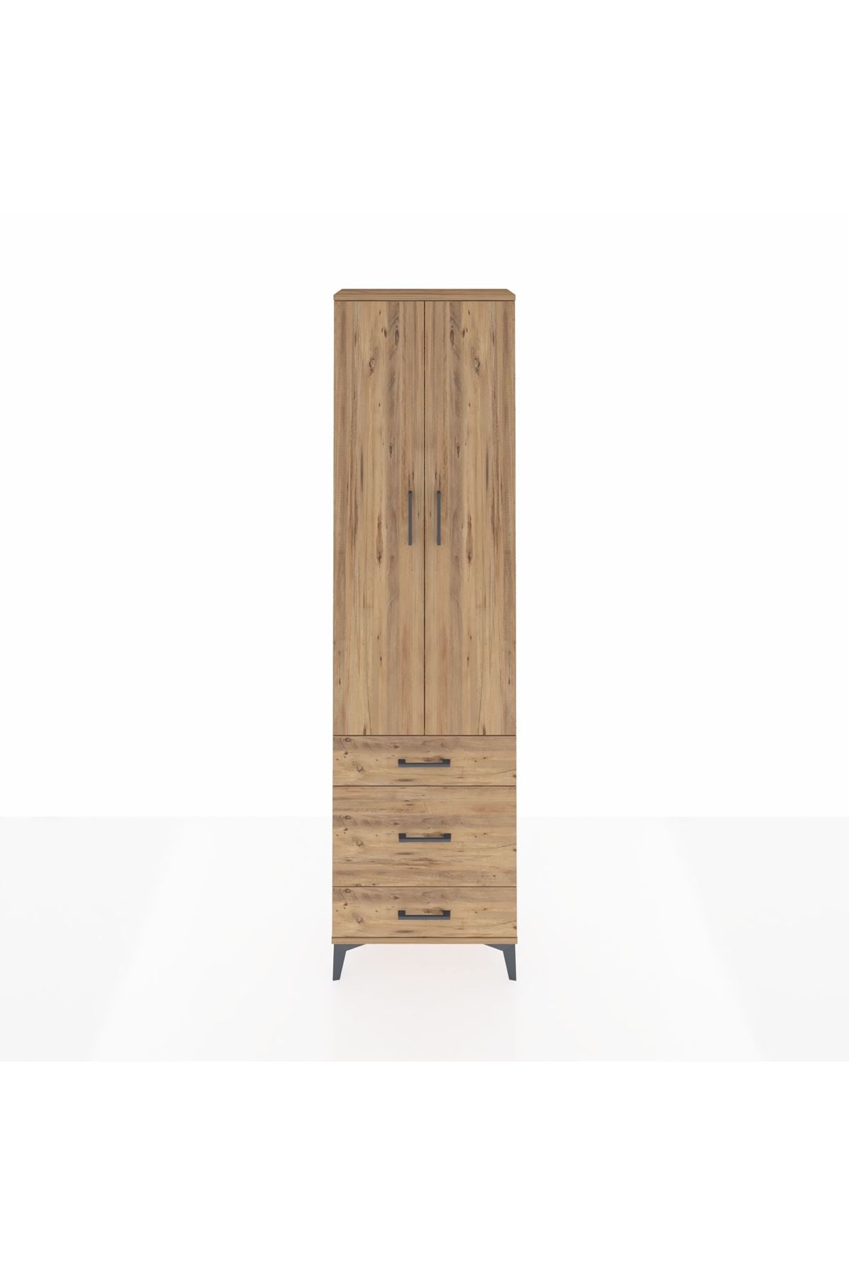 Arges Dolap 4 Raflı 3 Çekmeceli 2 Kapaklı 60x30x221 - S29M047V9A