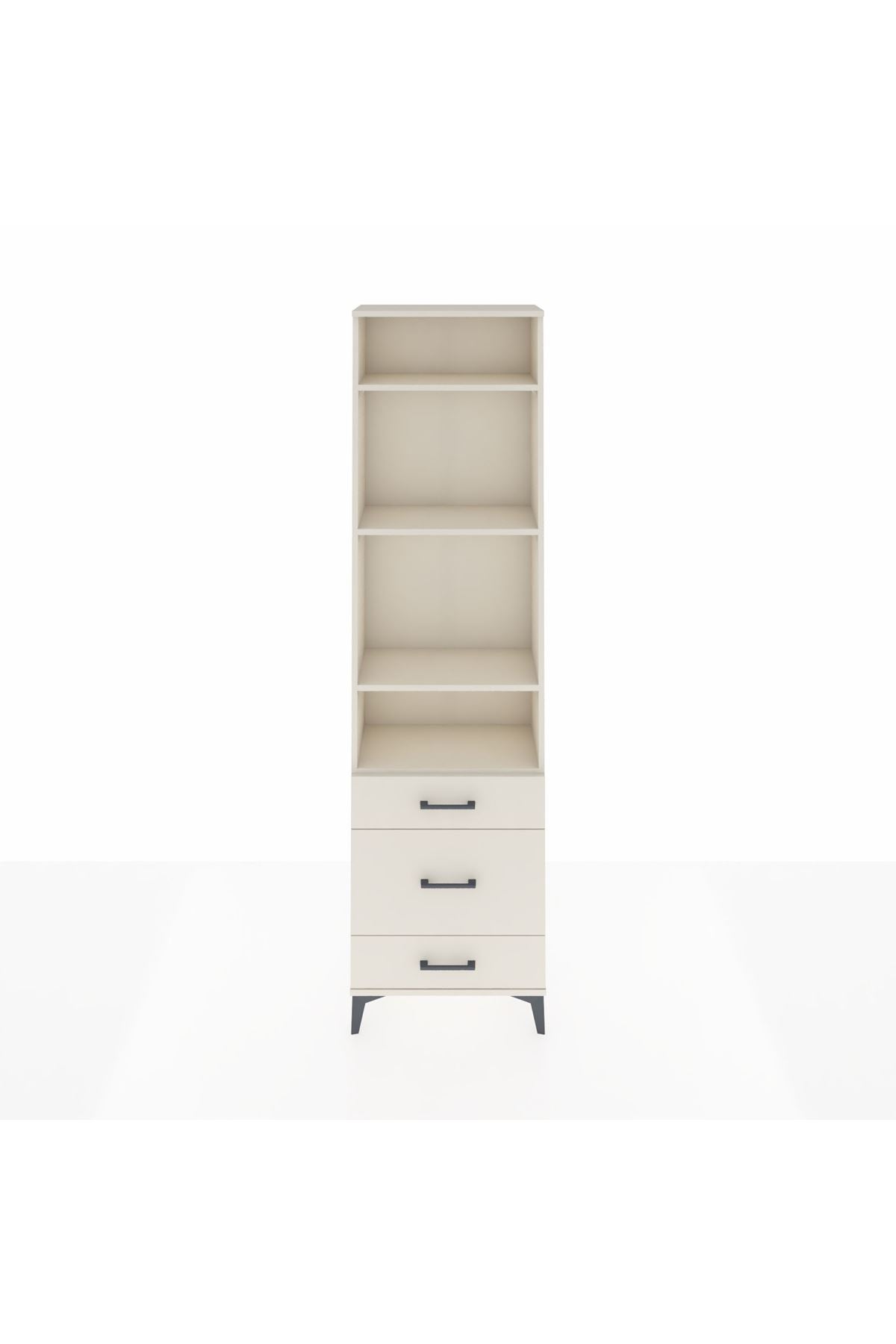 Arges Dolap 4 Raflı 3 Çekmeceli 60x30x221 Aytaşı-Aytaşı