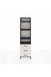 Arges Dolap 4 Raflı 3 Çekmeceli 60x30x221 Antrasit-Aytaşı