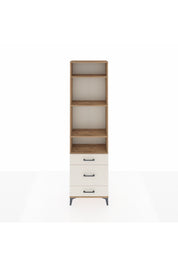 Arges Dolap 4 Raflı 3 Çekmeceli 60x30x221 Çam-Aytaşı