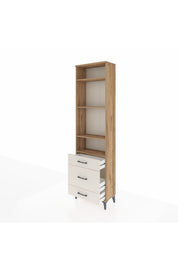 Arges Dolap 4 Raflı 3 Çekmeceli 60x30x221 Çam-Aytaşı