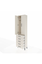 Arges Dolap 2 Raflı 5 Çekmeceli Tek Askılı 60x30x221 Aytaşı-Aytaşı
