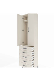 Arges Dolap 2 Raflı 5 Çekmeceli Tek Askılı 60x30x221 Aytaşı-Aytaşı