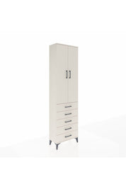 Arges Dolap 3 Raflı 5 Çekmeceli 2 Kapaklı 60x30x221 Aytaşı-Aytaşı
