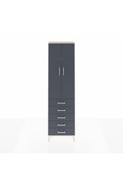 Arges Dolap 3 Raflı 5 Çekmeceli 2 Kapaklı 60x30x221 Aytaşı-Antrasit