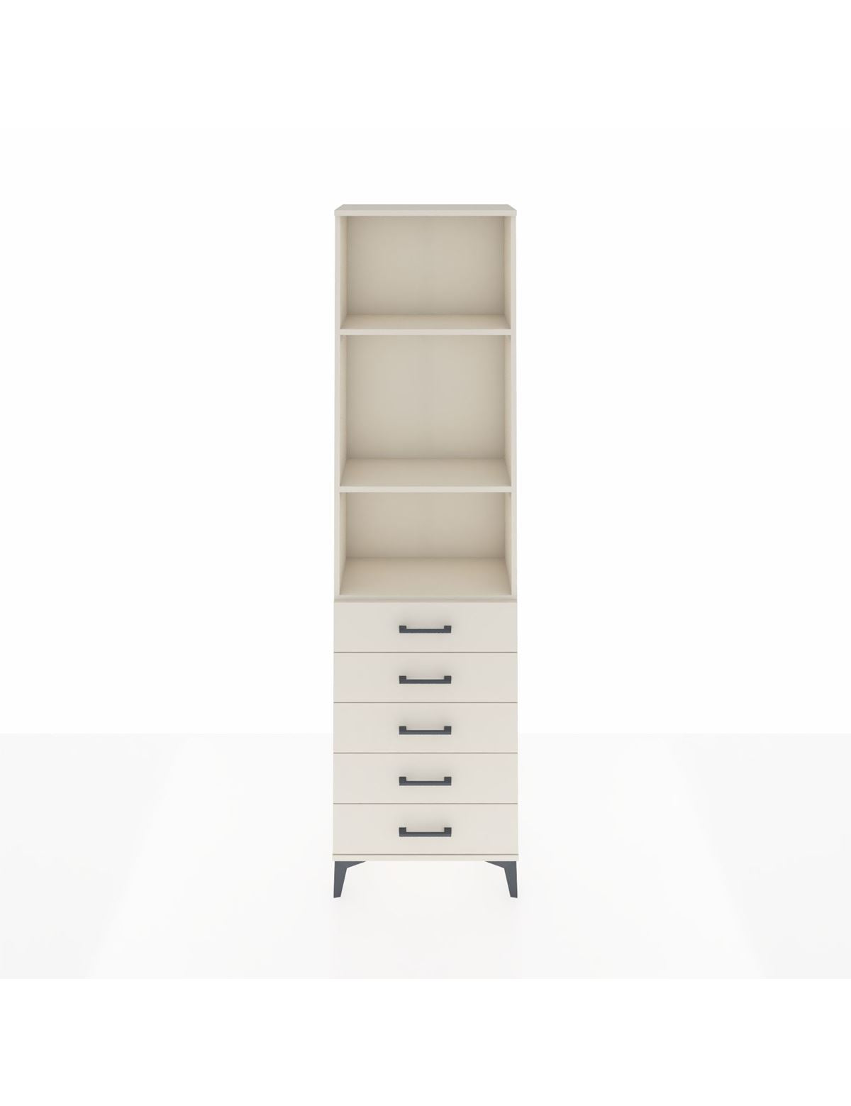 Arges Dolap 3 Raflı 5 Çekmeceli 60x30x221 Aytaşı-Aytaşı