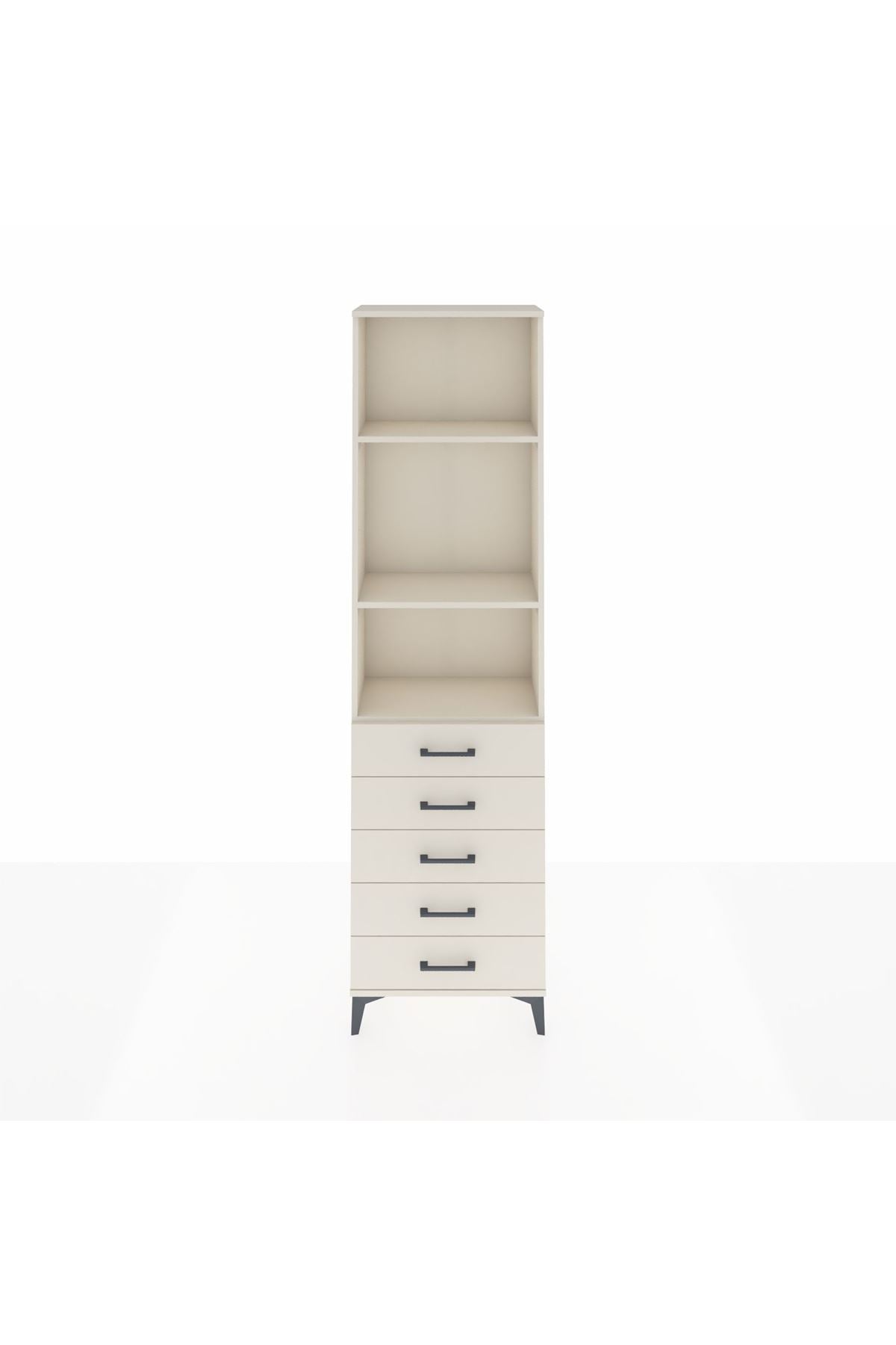 Arges Dolap 3 Raflı 5 Çekmeceli 60x30x221 Aytaşı-Aytaşı