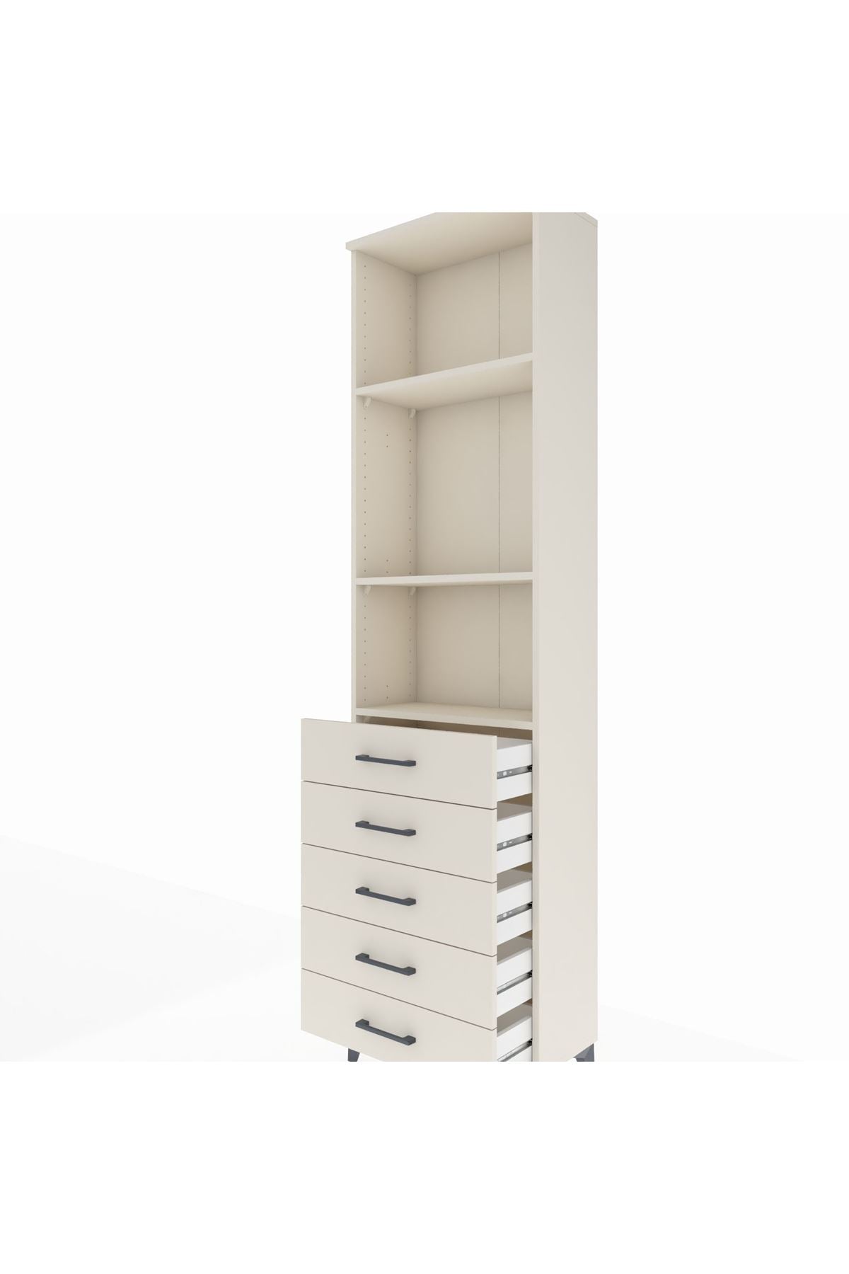 Arges Dolap 3 Raflı 5 Çekmeceli 60x30x221 Aytaşı-Aytaşı