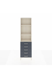 Arges Dolap 3 Raflı 5 Çekmeceli 60x30x221 Aytaşı-Antrasit