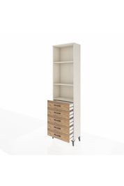 Arges Dolap 3 Raflı 5 Çekmeceli 60x30x221 Aytaşı-Çam