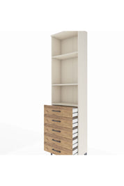 Arges Dolap 3 Raflı 5 Çekmeceli 60x30x221 Aytaşı-Çam