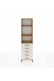 Arges Dolap 3 Raflı 5 Çekmeceli 60x30x221 Çam-Aytaşı