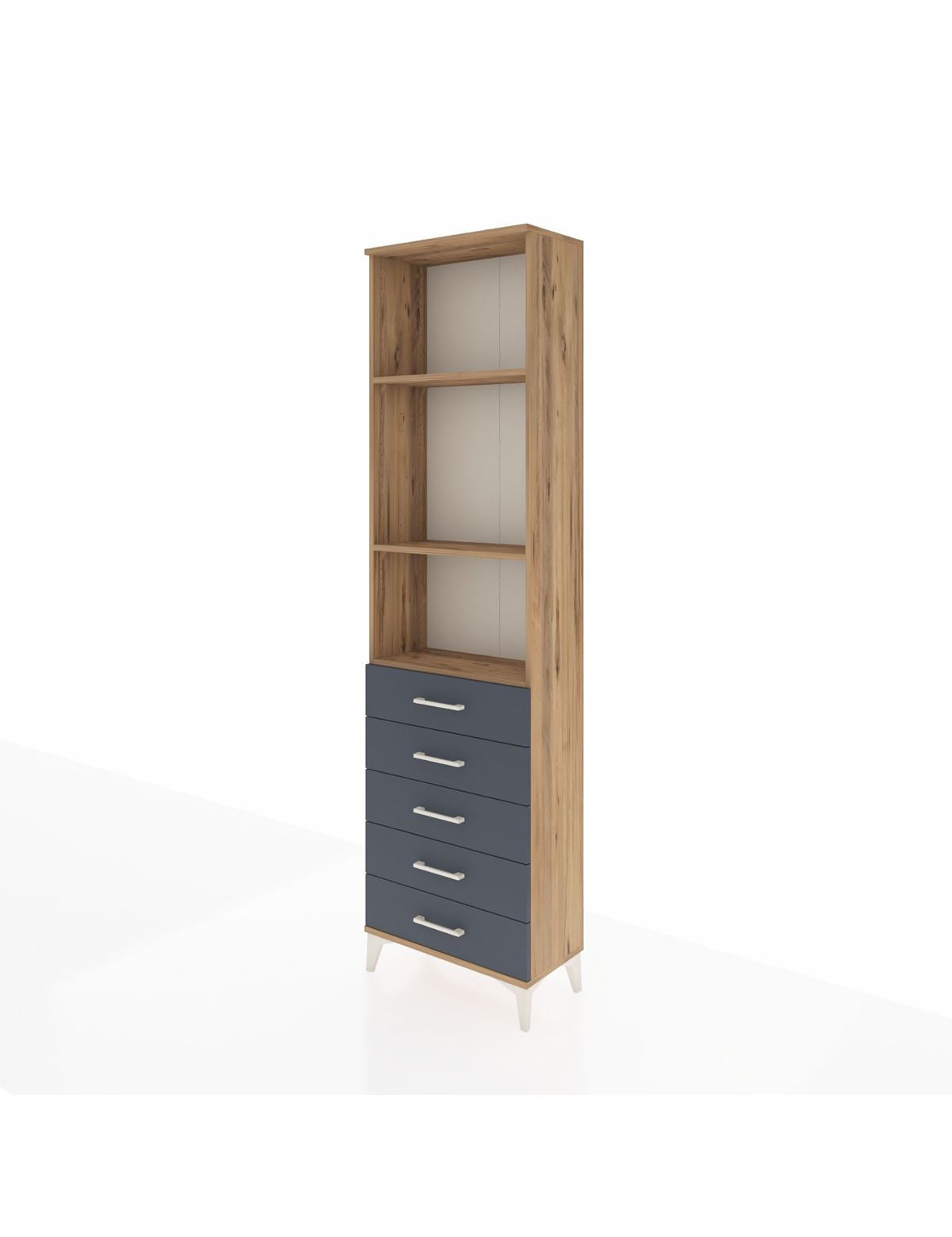 Arges Dolap 3 Raflı 5 Çekmeceli 60x30x221 - S29M057V8A