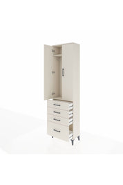 Arges Dolap 2 Raflı 4 Çekmeceli Tek Askılı 60x30x221 Aytaşı-Aytaşı