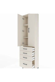 Arges Dolap 3 Raflı 4 Çekmeceli 2 Kapaklı 60x30x221 Aytaşı-Aytaşı