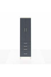 Arges Dolap 3 Raflı 4 Çekmeceli 2 Kapaklı 60x30x221 Aytaşı-Antrasit