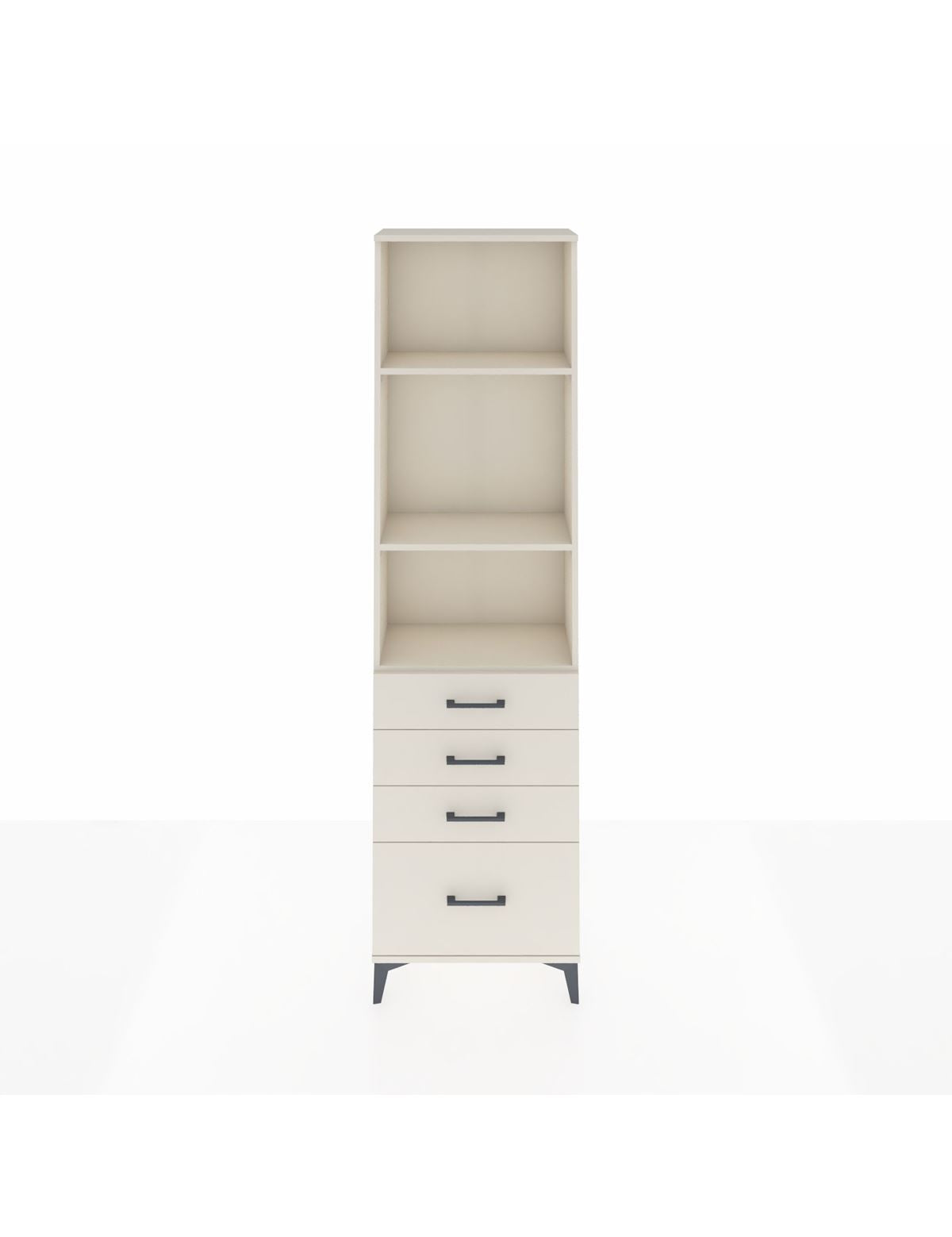 Arges Dolap 3 Raflı 4 Çekmeceli 60x30x221 Aytaşı-Aytaşı