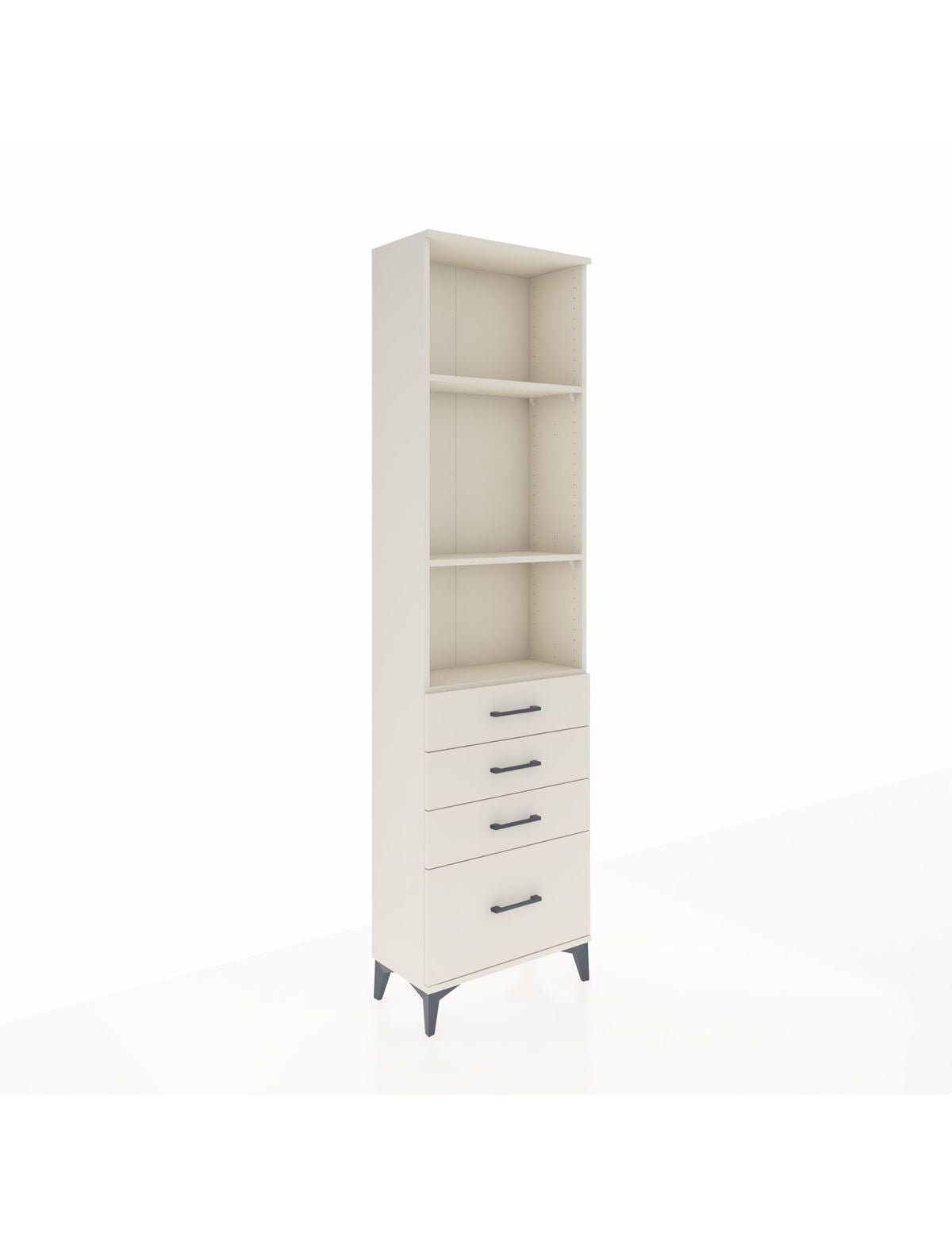 Arges Dolap 3 Raflı 4 Çekmeceli 60x30x221 Aytaşı-Aytaşı