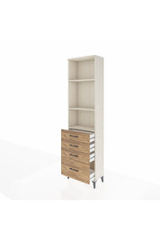 Arges Dolap 3 Raflı 4 Çekmeceli 60x30x221 Aytaşı-Çam