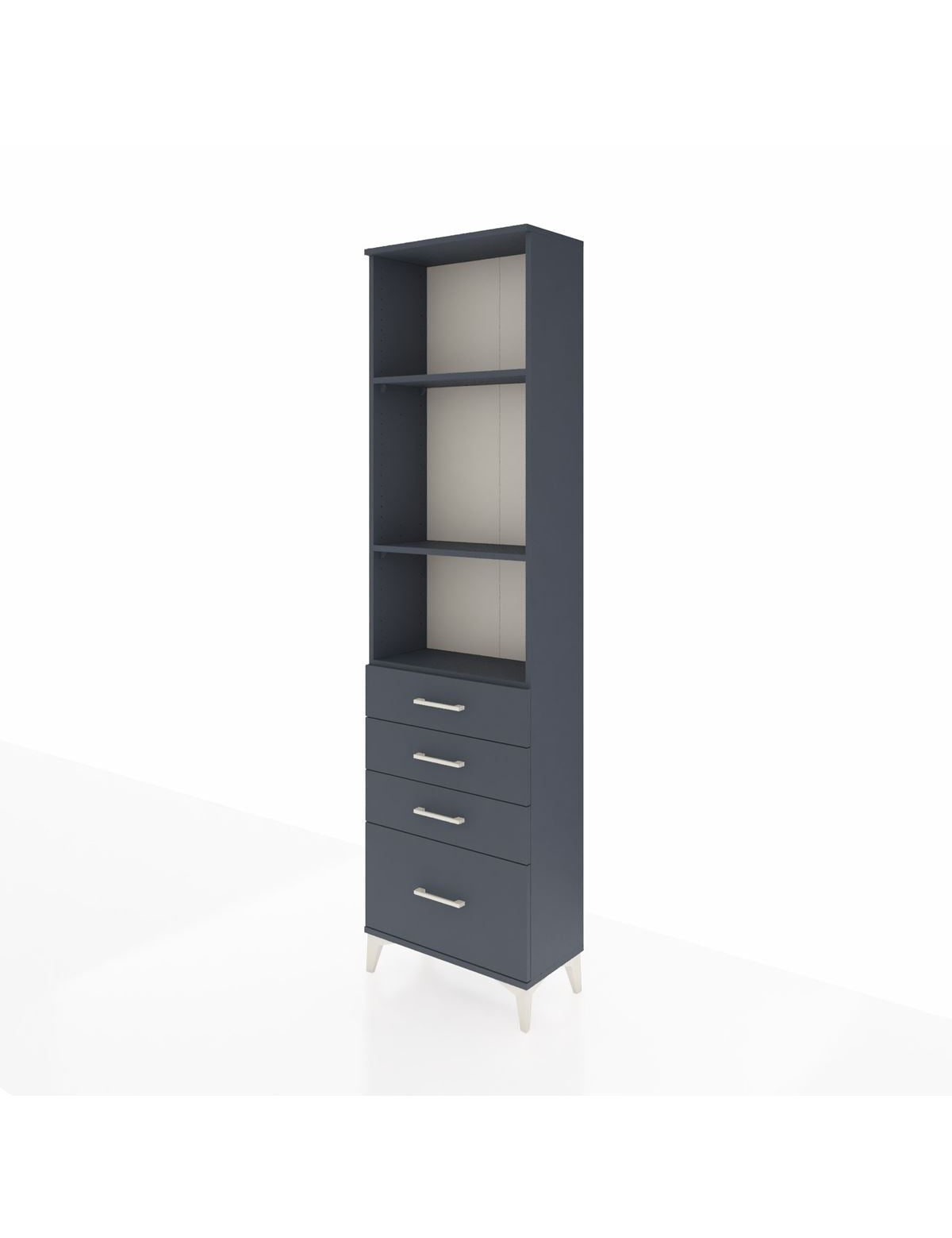 Arges Dolap 3 Raflı 4 Çekmeceli 60x30x221 - S29M060V5A