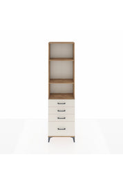 Arges Dolap 3 Raflı 4 Çekmeceli 60x30x221 Çam-Aytaşı