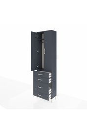 Arges Dolap 2 Raflı 4 Çekmeceli Tek Askılı 60x30x221 - S29M061V5A